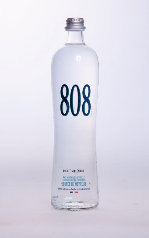 Still mineral water 808 from Aix en Provence, 75cl bottle